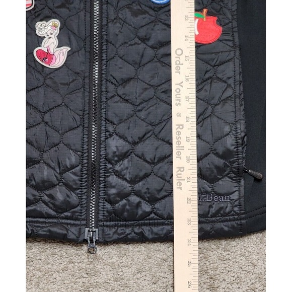 Custom LL Bean‎ Winter Micro Puffer Vest Grunge Gamer Patchwork Womens L - Picture 15 of 16